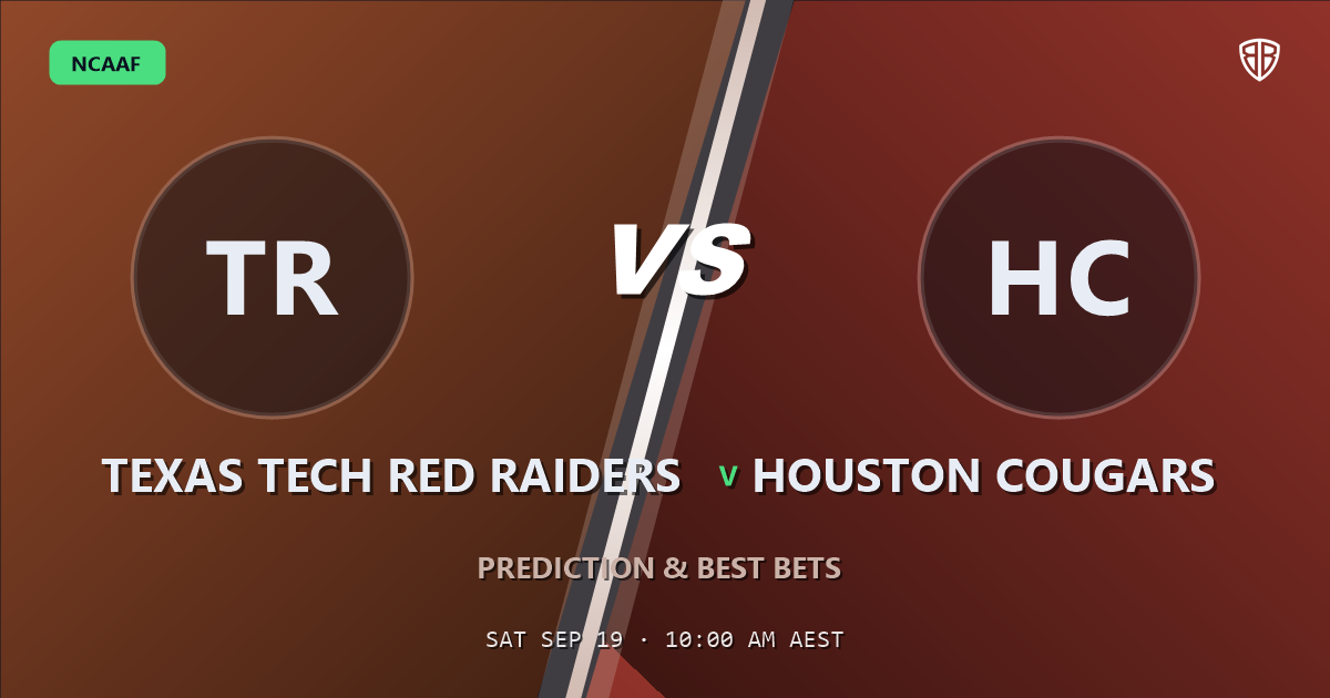 Texas Tech Red Raiders vs Houston Cougars Prediction & Picks: Our Expert Analysis