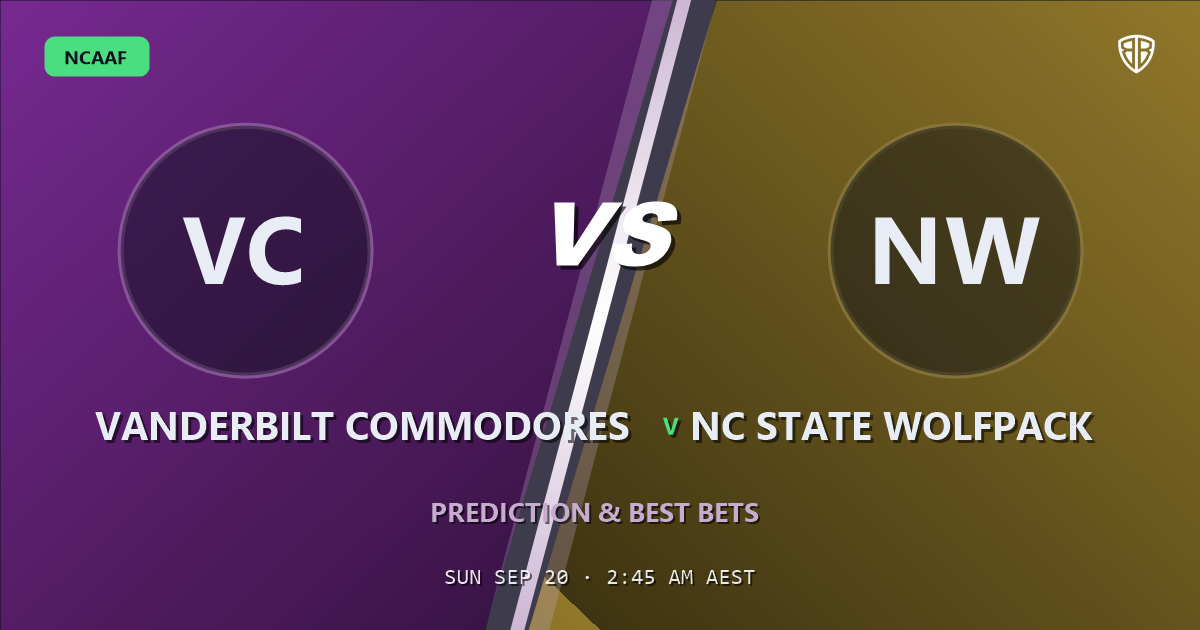 Vanderbilt Commodores vs NC State Wolfpack Prediction & Picks: Our Expert Analysis