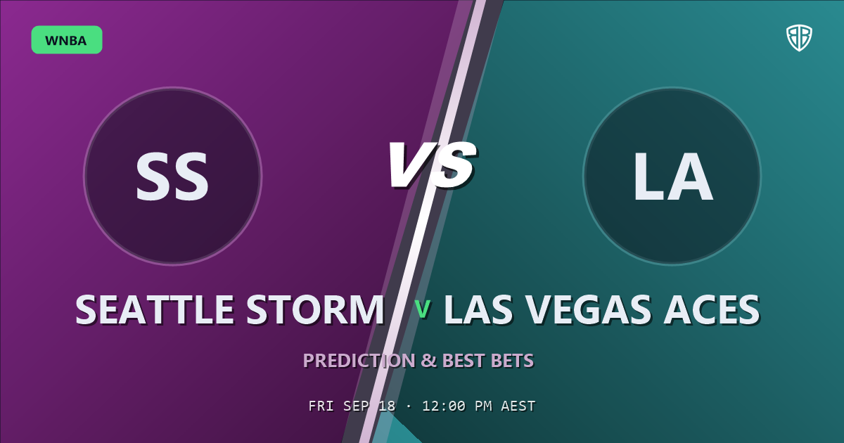 Seattle Storm vs Las Vegas Aces Prediction & Picks (A'ja Wilson Key Factor): Stat-Based Insights