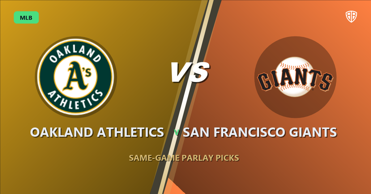 Oakland Athletics vs San Francisco Giants Prediction & Same Game Parlay picks Key Insights: MLB Analytics Breakdown