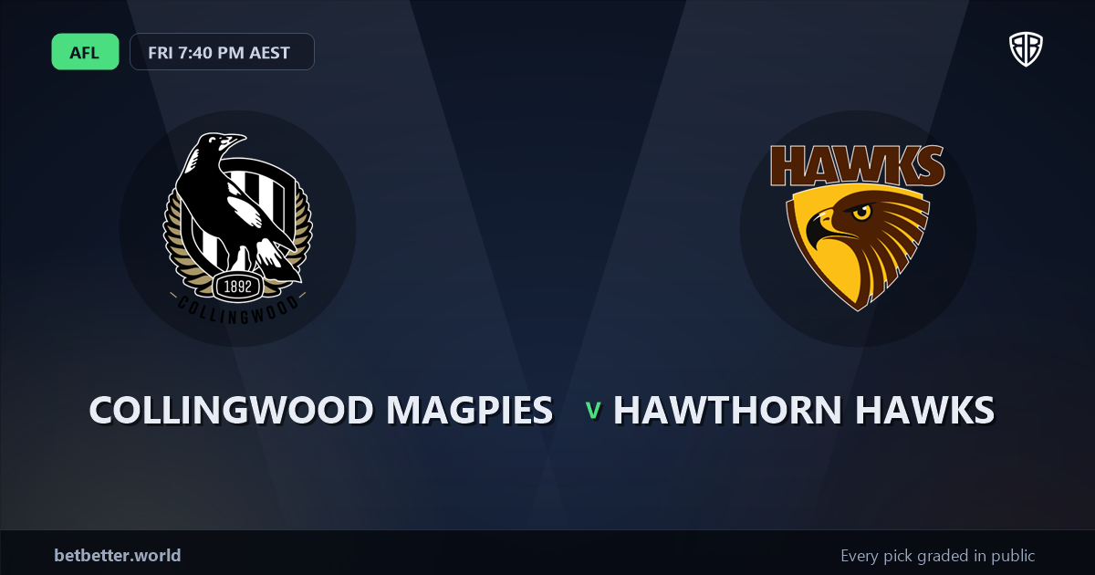 Collingwood Magpies vs Hawthorn Hawks Prediction & Picks: Stat-Based Insights