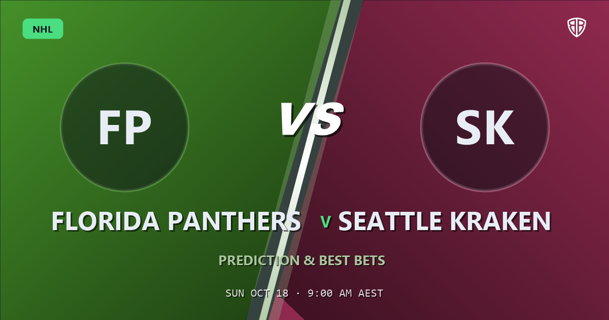 Florida Panthers vs Seattle Kraken Prediction & Picks, October 17, 2026