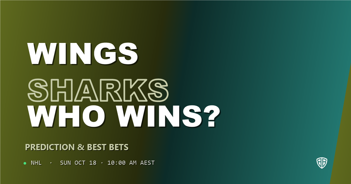 Detroit Red Wings vs San Jose Sharks Prediction & Picks, October 17, 2026
