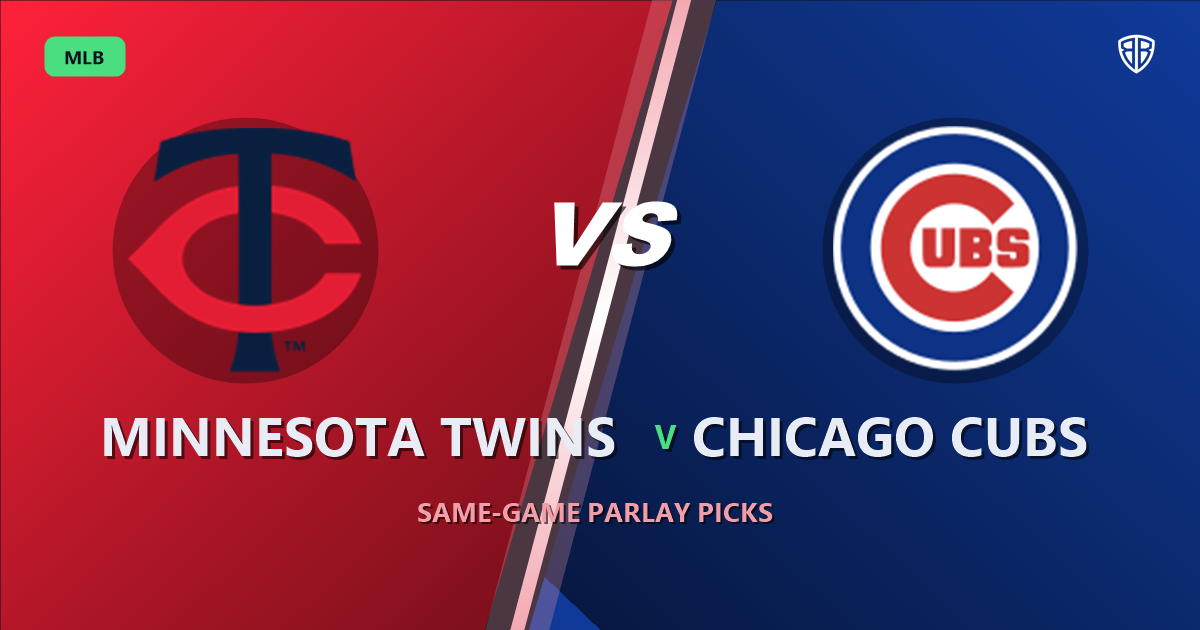 Minnesota Twins vs Chicago Cubs Prediction & Same Game Parlay picks Top SGP: Don't Miss These MLB Odds