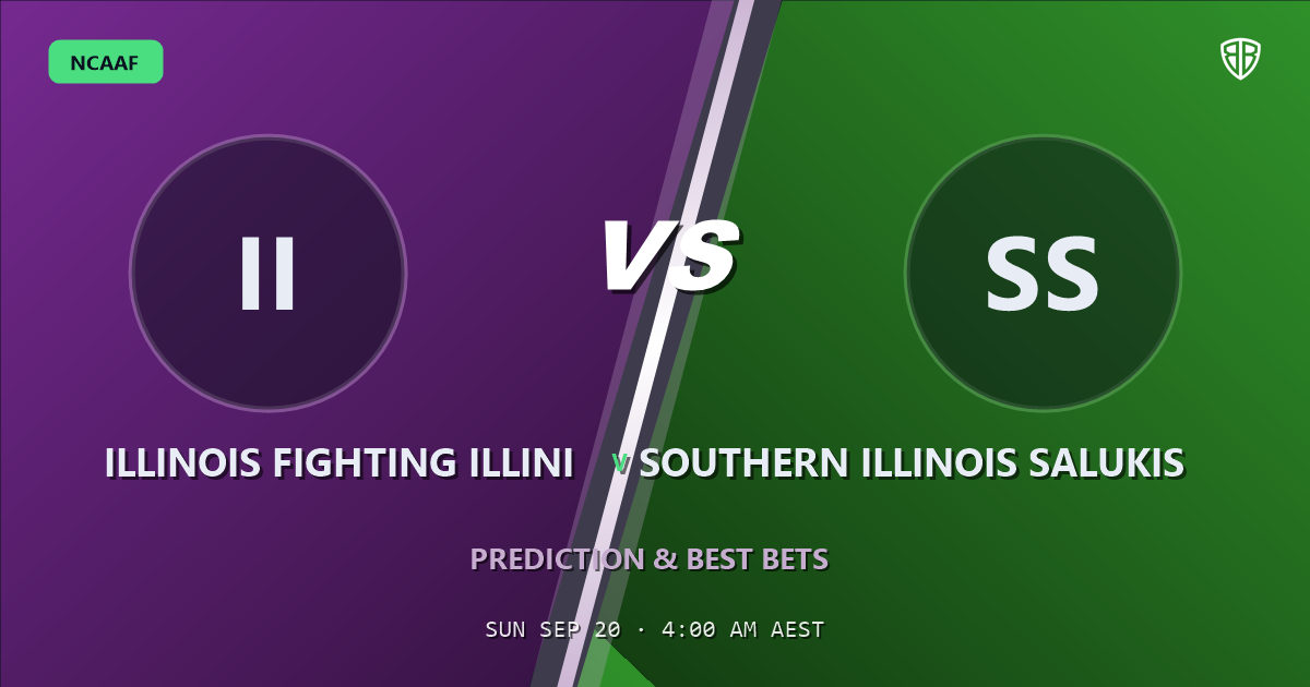 Illinois Fighting Illini vs Southern Illinois Salukis Prediction & Picks: Analytics Breakdown