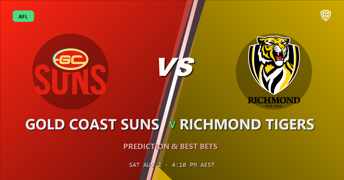 AFL news: Gold Coast Suns vs Richmond Tigers Prediction & Picks (Ethan Read Key Factor): Expert Footy Betting Guide