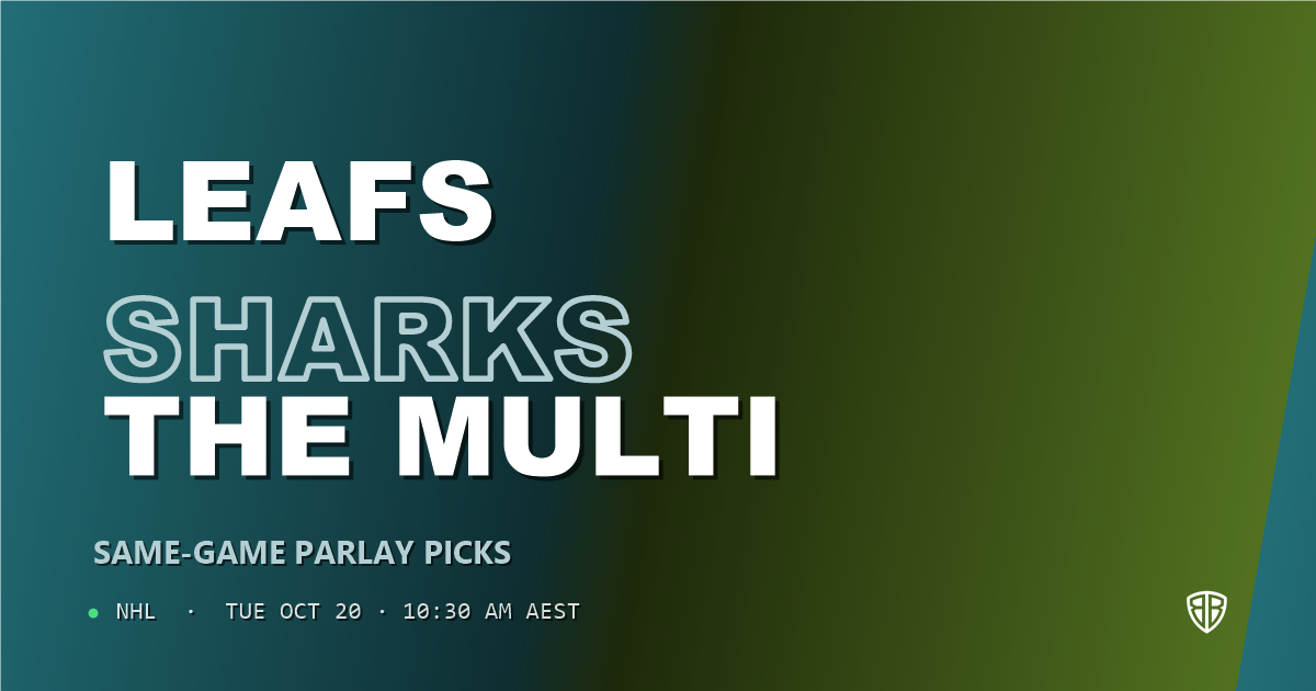 Toronto Maple Leafs vs San Jose Sharks Prediction & Same Game Parlay picks, October 19, 2026