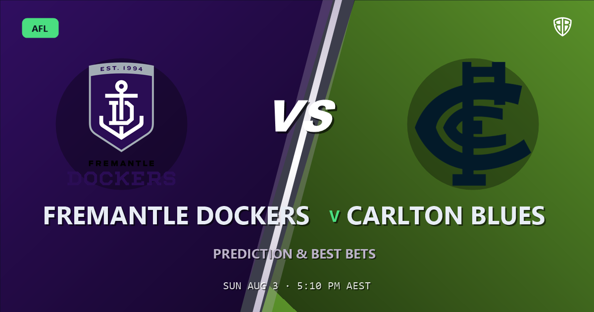 AFL news: Fremantle Dockers vs Carlton Blues Prediction & Picks (Shai Bolton Key Factor): Stat-Based Insights