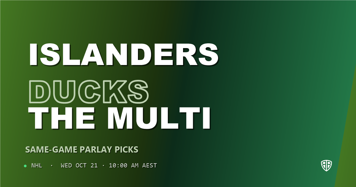 New York Islanders vs Anaheim Ducks Prediction & Same Game Parlay picks, October 20, 2026