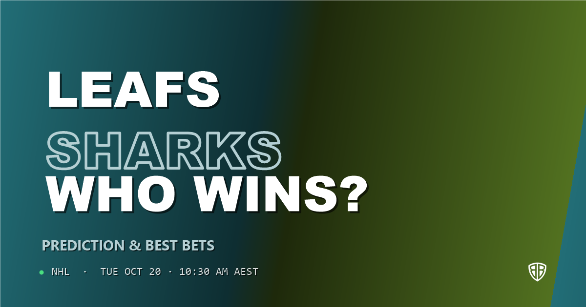 Toronto Maple Leafs vs San Jose Sharks Prediction & Picks, October 19, 2026
