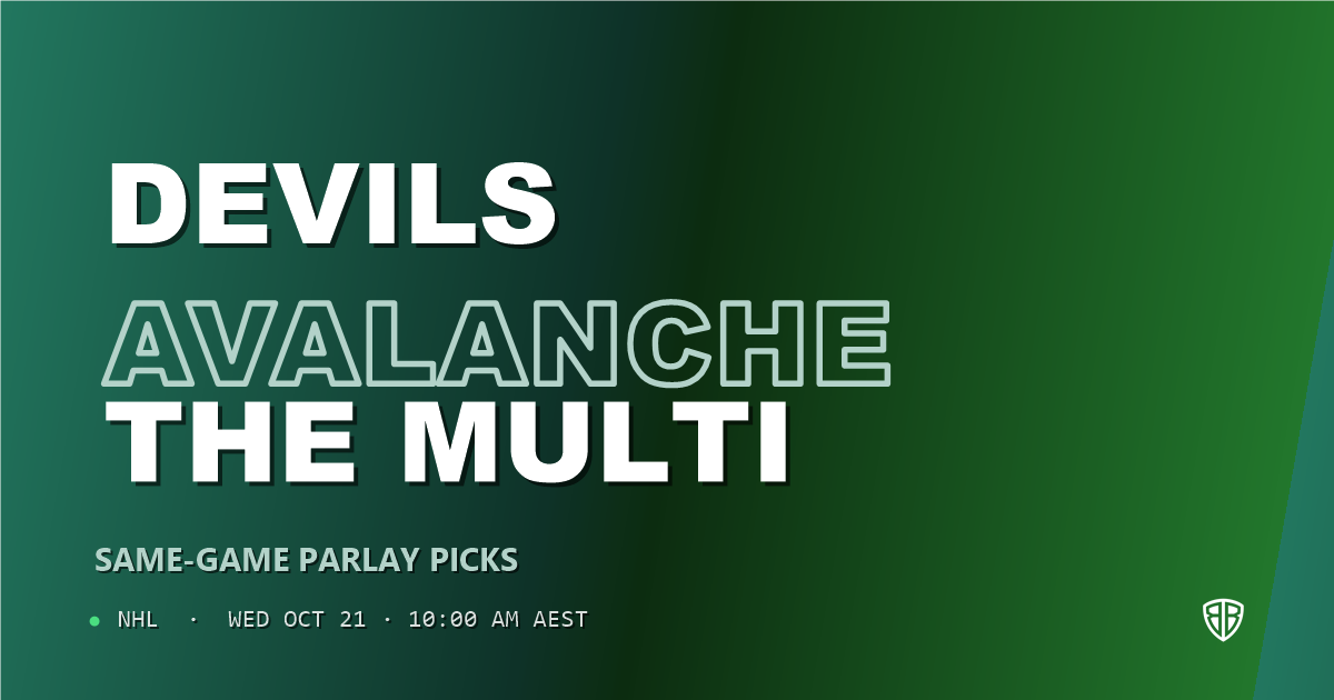 New Jersey Devils vs Colorado Avalanche Prediction & Same Game Parlay picks, October 20, 2026