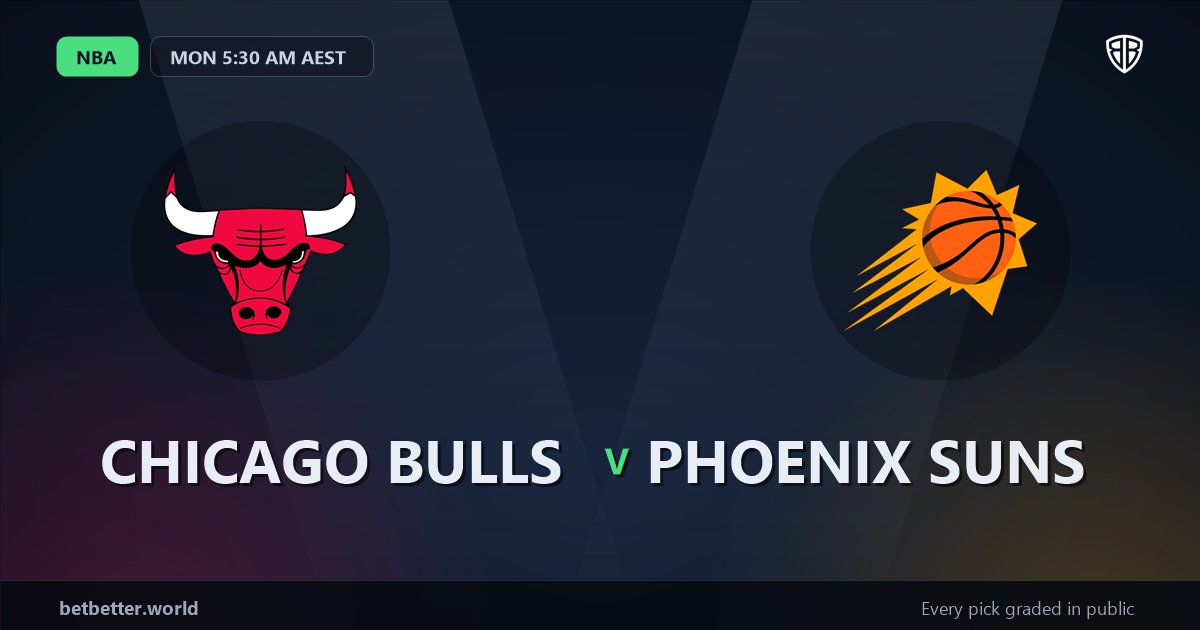 Chicago Bulls vs Phoenix Suns Prediction & Same Game Parlay picks Value Parlay: Smart Betting Angles