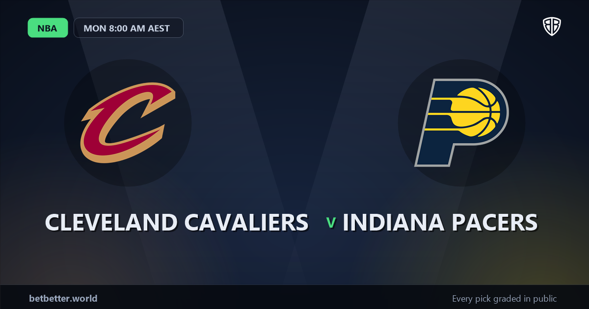 Cleveland Cavaliers vs Indiana Pacers Prediction & Same Game Parlay picks Top SGP: Analytics Breakdown