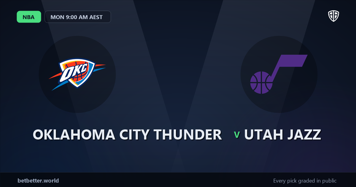 Oklahoma City Thunder vs Utah Jazz Prediction & Picks (Luguentz Dort Key Factor): Winning Game Angles