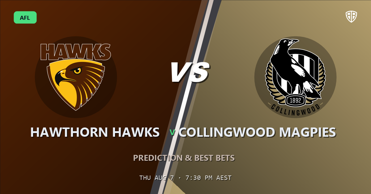 AFL news: Hawthorn Hawks vs Collingwood Magpies Prediction & Picks (NA Key Factor): Expert Footy Betting Guide
