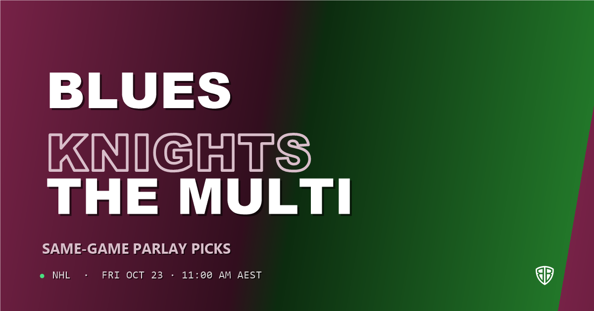 St Louis Blues vs Vegas Golden Knights Prediction & Same Game Parlay picks, October 22, 2026