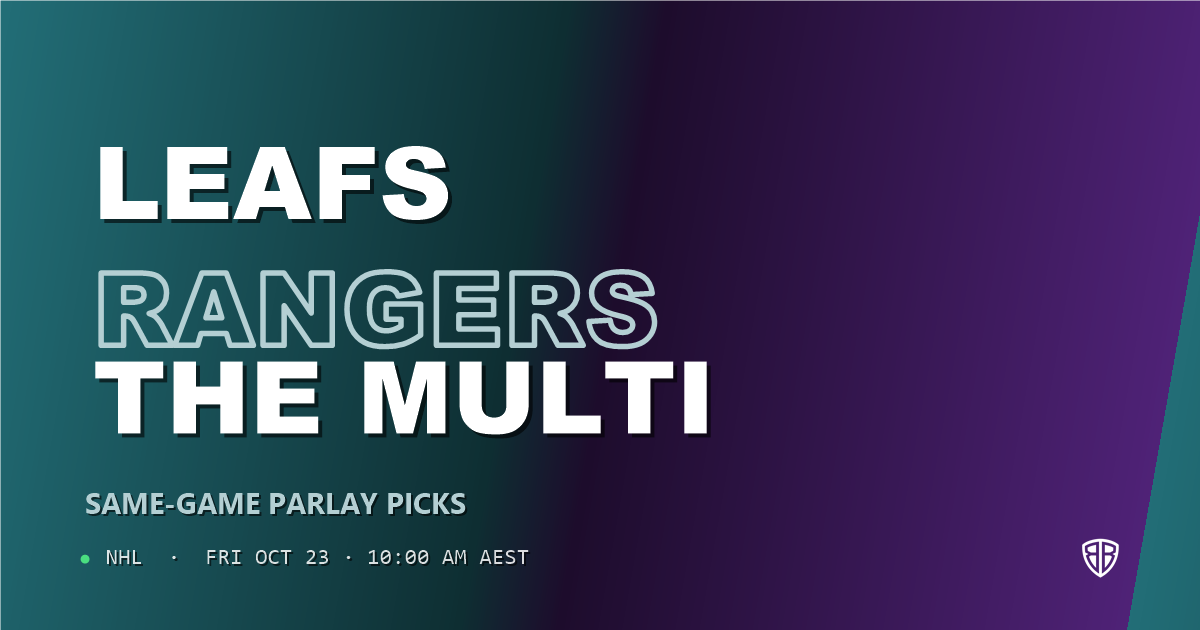 Toronto Maple Leafs vs New York Rangers Prediction & Same Game Parlay picks, October 22, 2026