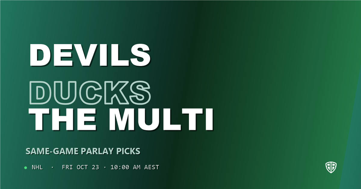 New Jersey Devils vs Anaheim Ducks Prediction & Same Game Parlay picks, October 22, 2026
