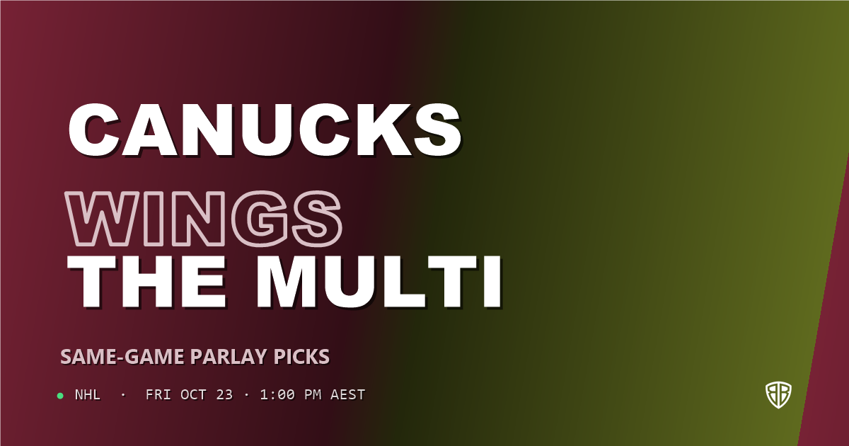 Vancouver Canucks vs Detroit Red Wings Prediction & Same Game Parlay picks, October 22, 2026