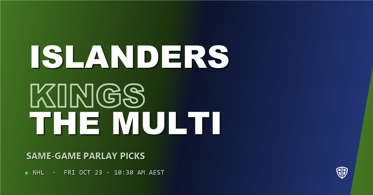 New York Islanders vs Los Angeles Kings Prediction & Same Game Parlay picks, October 22, 2026