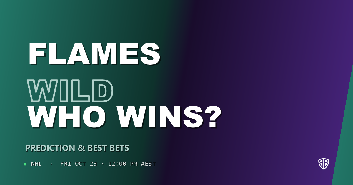 Calgary Flames vs Minnesota Wild Prediction & Picks, October 22, 2026