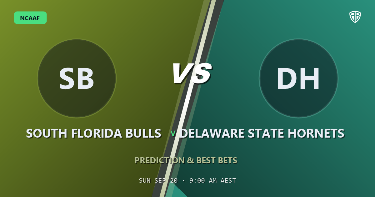 South Florida Bulls vs Delaware State Hornets Prediction & Picks: Analytics Breakdown