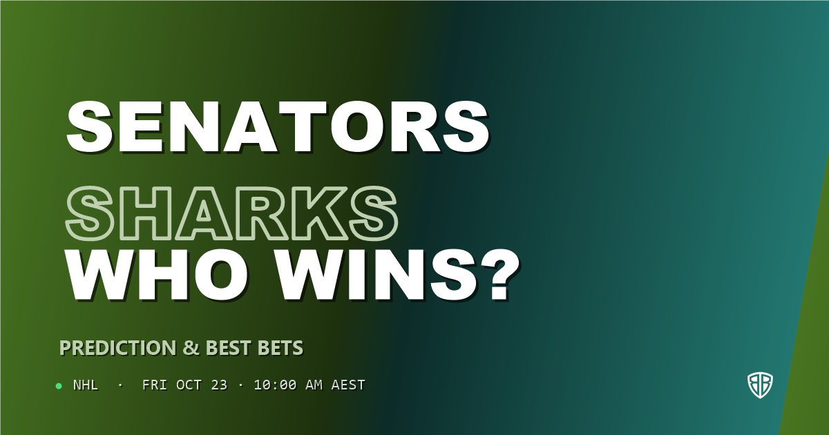 Ottawa Senators vs San Jose Sharks Prediction & Picks, October 22, 2026